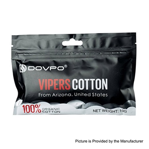 authentic dovpo vipers premium organic cotton for rba rda rta rdta atomizer white thumb - 【海外/ボドゲ】「ブラックエンジェル日本語版」「アートライン・エルミタージュ美術館日本語版」「asMODus x Ultroner Thor 2 II DNA 75 75W TC VW Box Mod」「Ultroner Take It Go 80W VW Variable Wattage Box MOD」「Dovpo Vipers Premium Organic Cotton」