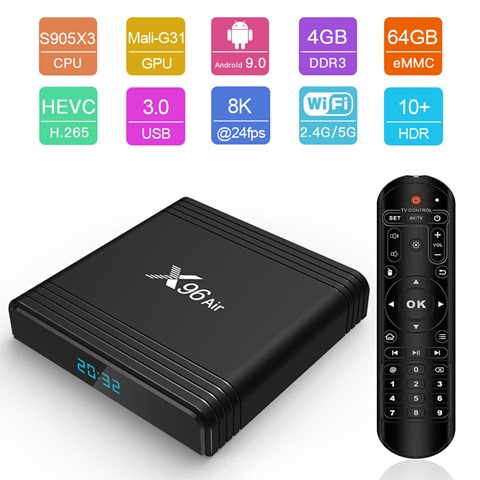 X96 Air TV Box Amlogic S905x3 4G 32G 8K Decode 20191010140118634 thumb - 【海外】「Kangertech Subtank 25mm」「Veeape VPLUS 650mAh Box Mod」「Advken Ayana S Box Mod w/ RDA」「Protective Silicone Sleeve Case for Smoant Pasito」