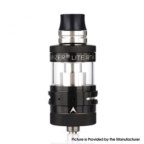 authentic steam crave aromamizer lite v15 mtl rta rebuildable tank atomizer black stainless steel glass 23mm diameter thumb - 【海外】「Aspire Mulus 80W VW Box Mod Pod System Starter Kit」「Uwell Nunchaku 2 100W TC VW APV Box Mod Kit」「Steam Crave Aromamizer Lite V1.5 MTL RTA」