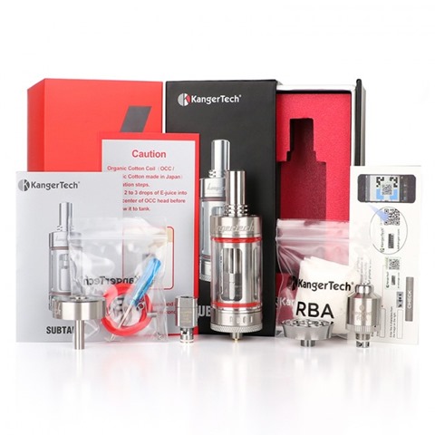 kangertech subtank 5 thumb - 【海外】「Kangertech Subtank 25mm」「Veeape VPLUS 650mAh Box Mod」「Advken Ayana S Box Mod w/ RDA」「Protective Silicone Sleeve Case for Smoant Pasito」