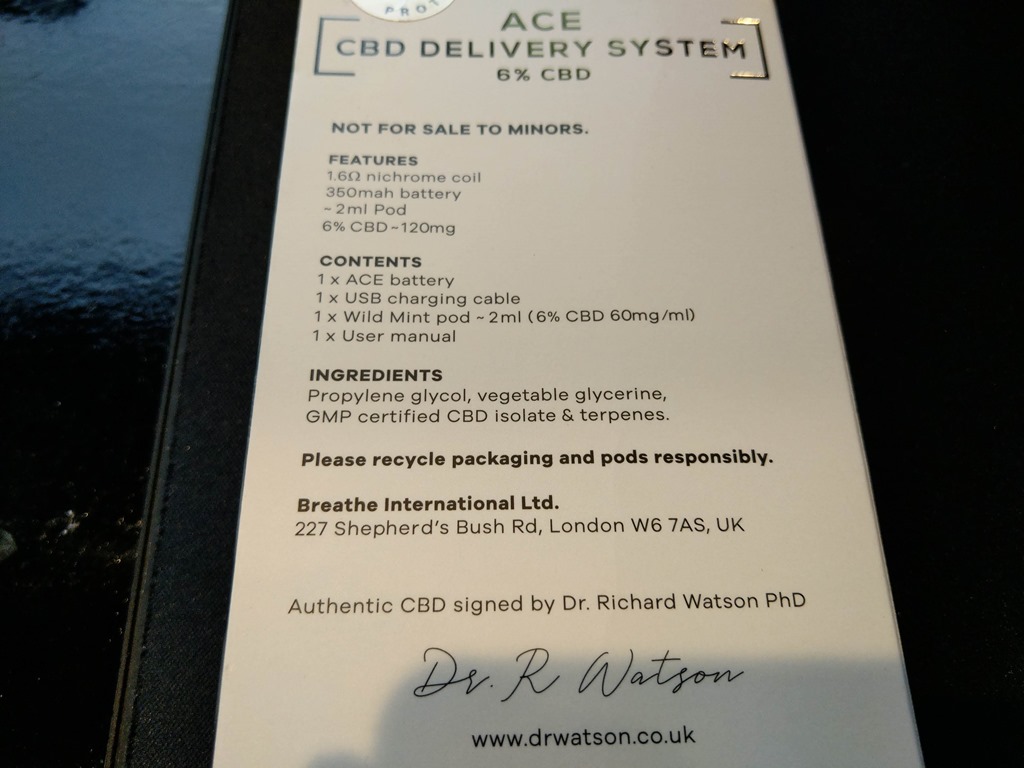 レビュー Dr Watson ドクターワトソン Cbdリキッド Ace Cbd Delivery System スターターキットレビュー Cbd濃度を感じながらもしっかりフレーバーの出るスターターとリキッド Vapejp